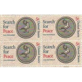 1967 Search for Peace Block of 4 5c Postage, Sc# 1326, MNH, OG