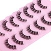 False Eyelashes Clear Band Natural Look Faux Mink Lashes Wispy
