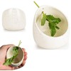 Ceramic Herb Stripper Bowl and Pill Crusher Set, Small Handmade,