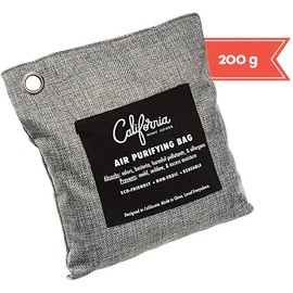 Gray CALIFORNIA HOME GOODS 4 X 200 GRAMS BAMBOO CHARCOAL AIR PURIFYING BAGS