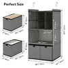 GRANNY SAYS Hanging Closet Organizer with Drawers, 4 Shelf Dividers