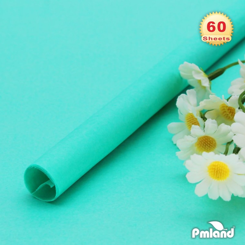 PMLAND Mint Green Tissue Paper 26 x 20 Inches –