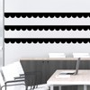 Scallop Border Decals Peel and Stick Vinyl Black Wall Stickers