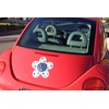 Bling My Bug Magnetic VW Beetle Decal Blue Daisy
