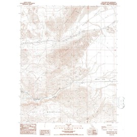 YellowMaps Cave Mountain CA topo map, 1:24000 Scale, 7.5 X 7.5 Minute, Historical, 1986, Updated 1986, 26.7 x 22 in - Polypropylene
