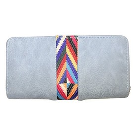 shenky Purse Women Indian Tribal Pattern MML Shifter - Einheitsgröße light blue