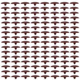 Keple Red Wood Plastic Сap Сovers for Screws with Phillips, Pozidriv, Square-X Head Plastic Covers Caps for Screw Self Tapping Screws (Pack of 100) Size - 12 mm