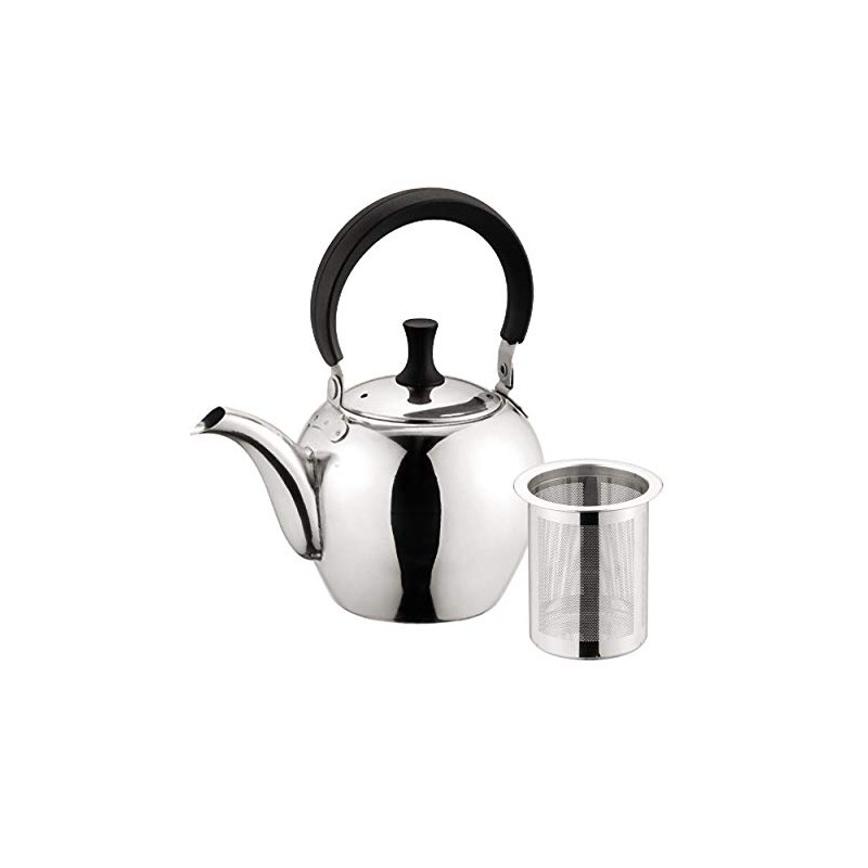 Pearl Metal Teapot, Stainless Steel, 20.3 fl oz (600 ml),