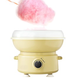 Cotton Candy Machine-Marshmallow Maker，Efficient to make marshmallows, suitable for families as well as parties. 400W Portable with Large Splash-Proof Plate, Great gift for children and adults