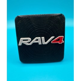 Unbranded Toyota RAV4 Tow Hitch Cover Black/Gray/Red - 3d Printed