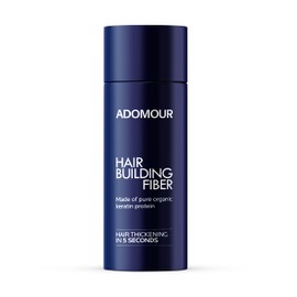 Adomour Hair building Fibers | Hair fiber for thinning hair and bald spots | Keratin hair fibers for men and women | Hair thickening in seconds - 27.5 Gms (Black)