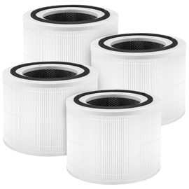 14 True HEPA Filter Replacement Compatible with Puroair 240 Air Purifier, 3-in-1 HEPA 14 Filter with Activated Carbon Filter, 4-Pack by APPLIANCEMATES