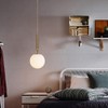 KCO Lighting Globe Pendant Light 1-Light Modern Hanging Lights Glass
