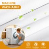 eachope 2 Pack Fabric Snap-in Shower Curtain Liner Replacement,Compatible with