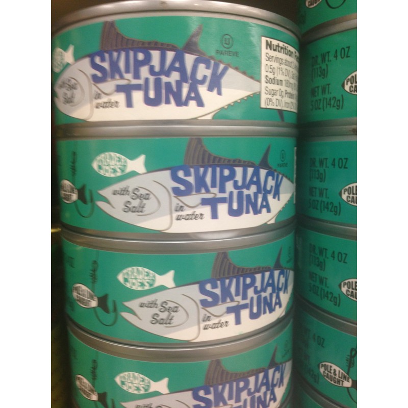 Trader Joe's Skipjack Tuna with Sea Salt (Pack of 9)