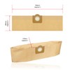 SPARES2GO Double Walled Filtration Large Bags for Karcher WD3 WD3P