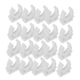 Hohopeti White Pvc Pipe Clamps 1 Inch Inner Diameter Hose Mounting Brackets Quick-release Clamp Holder