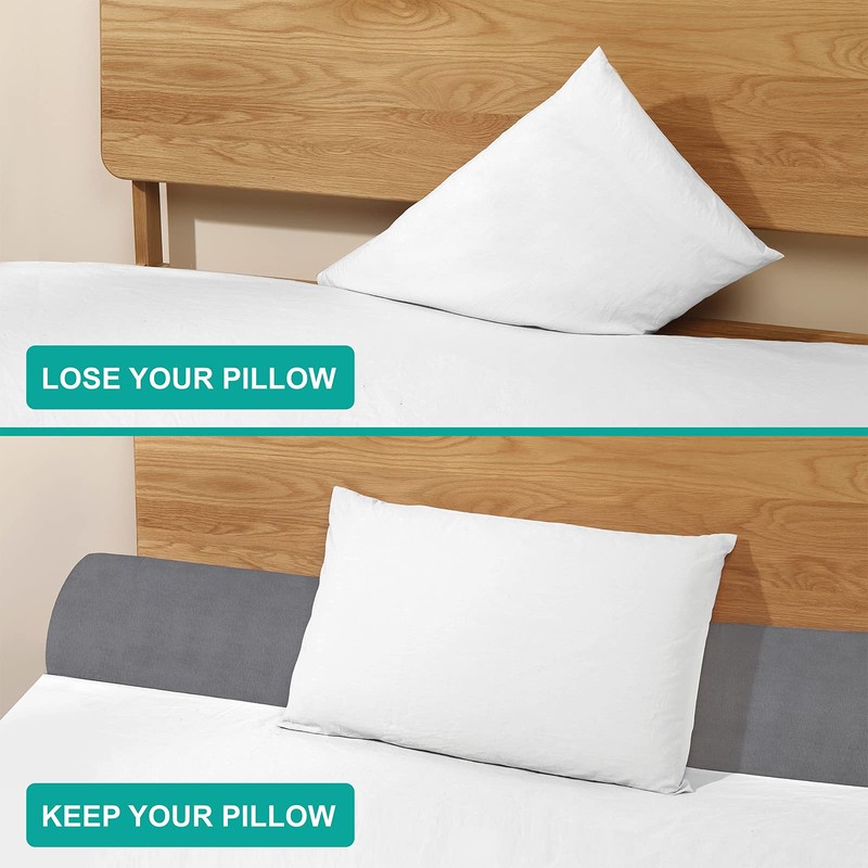 Vekkia Queen Bed Wedge Pillow for Headboard Gap, 0–6" Gap
