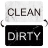 Magnet for Dishwasher Clean/Dirty Reversible Sign White/Black Dishwasher Magnet Indicator