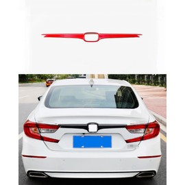 ANUNFRRE Car Accessories Fit for Honda Accord 10th Gen 2018 2019 2020 2021 2022 ABS Red Exterior Rear Trunk Logo Lid Tail Gate Cover Trim 1PC Set