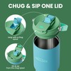Greylock 30 oz Insulated Tumbler with Top Handle, 2-in-1 Flip