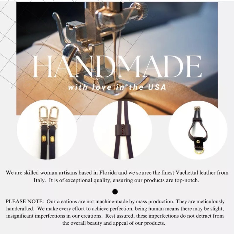 "Handmade" Neverfull MM And GM Bag Pair of Vachetta Leather