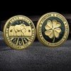 HARPIMER Lucky Coin with Four Leaf Clover and Elephant and