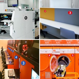 1-25 Circle Numbered Vinyl Stickers,Anti-Fading Waterproof 1.2 in Self Adhesive Die Cut Consecutive Number Vinyl Decal,Production and Fitness Equipment Flexible Small 1-10 Number Stickers(Red)