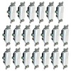 [20-Pack] PROCURU 3-Way Decorator Paddle Rocker Light Switch, 3-Wire, Grounding