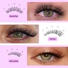 VEYESBEAUTY Lash Clusters Kit Individual Eyelash Extensions Thin & Invisible