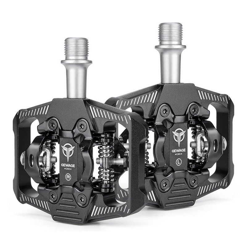 Double-sided Clip Pedals MTB Pedals Cycle Pedals with Cleats Replacement