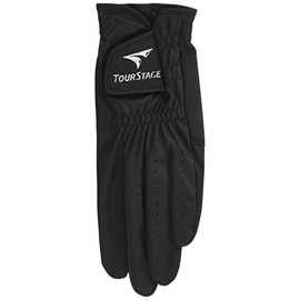 Bridgestone Golf Gloves, Men's, TOURSTAGE Synthetic Leather, GLTS19BK22, Black, 8.7 inches (22 cm), All-Weather Golf Gloves