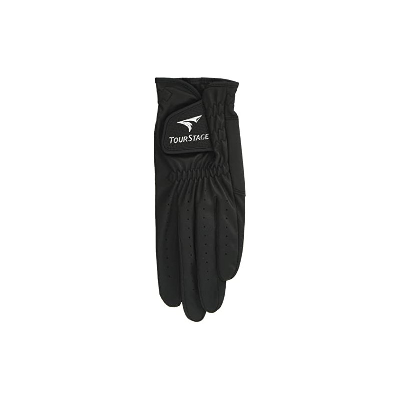 Bridgestone Golf Gloves, Men's, TOURSTAGE Synthetic Leather, GLTS19BK22, Black, 8.7