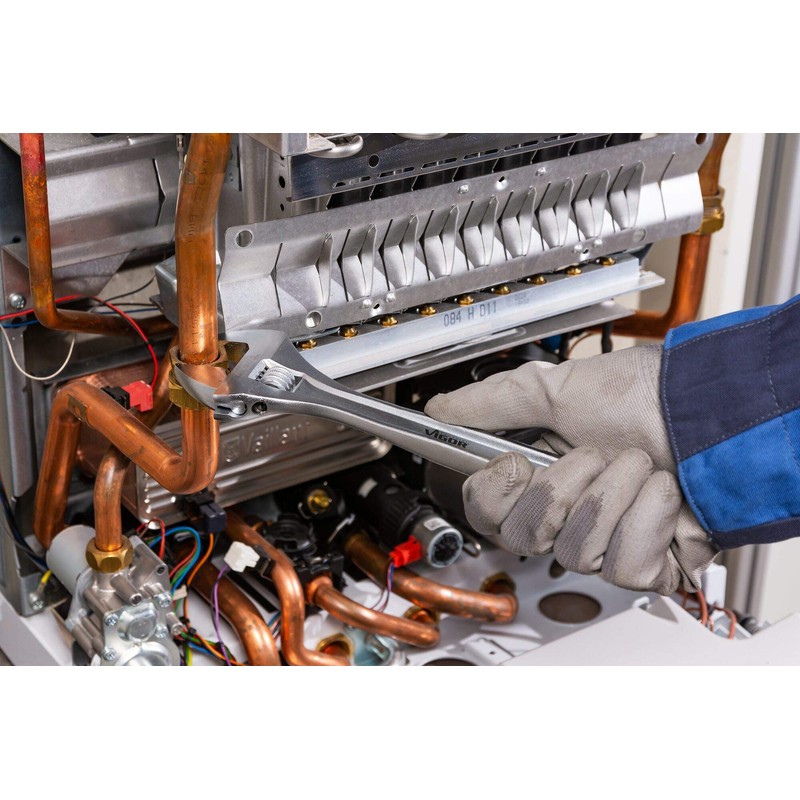 Vigor Adjustable Spanner (Wrench Size 0-33 mm) V6049 Silver