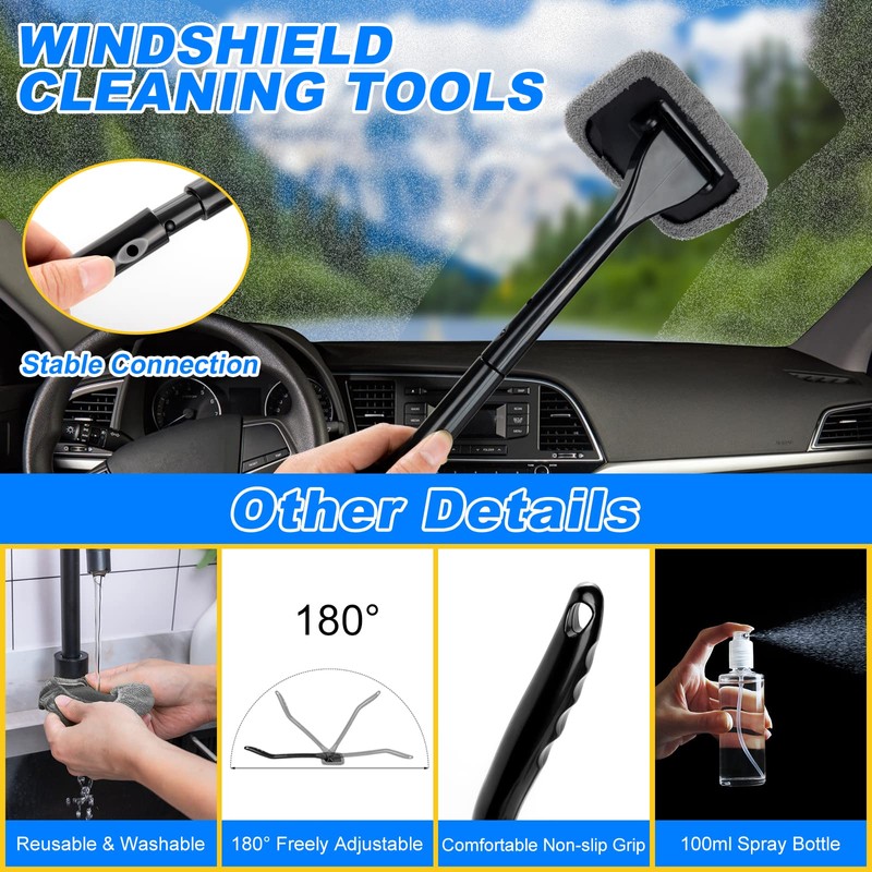 AUTODECO 41Pcs Car Cleaning Wash Kit Interior Detailing Cleaner Kit