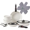 ROSSETTO 17Pcs Pots and Pans Set Non Stick, Ceramic Cookware