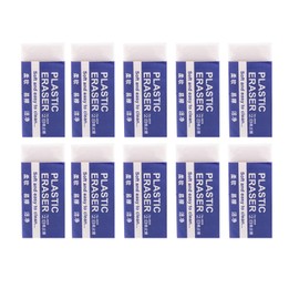 Akkerds Erasers Blue 2B Elementary School (Standard Size Perfect for Lower Grades) Learning 10 Count 8260