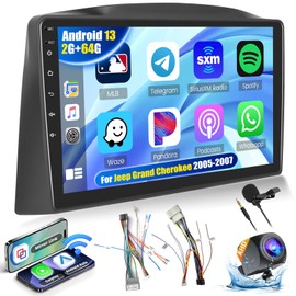 Realdio Android Car Stereo for Jeep Grand Cherokee 2005 2006 2007 with CarPlay Android Auto 26UI 2GB+64GB