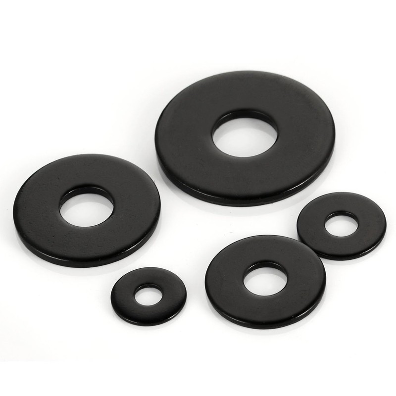 50 PCS 1/4" Stainless Flat Washers, 7/10" Outer Diameter, 18-8