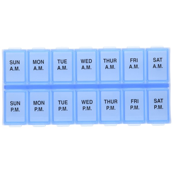 Ezy Dose Weekly (7-Day) AM/PM Pill Organizer, Vitamin and Medicine