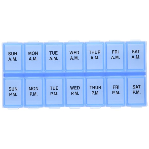 Ezy Dose Weekly (7-Day) AM/PM Pill Organizer, Vitamin and Medicine