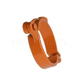 HIGHCRAFT HINGC-12-10 Industrial Decor Hinged Split Ring Pipe Hanger 1/2 in. Copper, with 3/8 in. Threaded Rod Fitting, Vintage Mounting Bracket for Tubing, Shower Curtain, Tiki Torch (10 Pack)