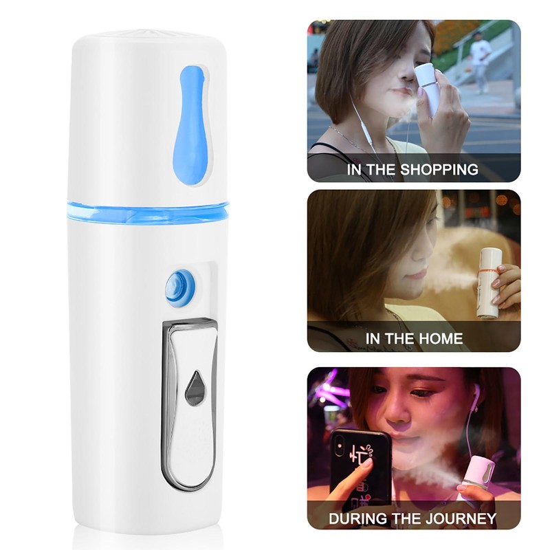 20ml Face Nano Mist Spray Moisturizing Handy Atomization Sprayer White