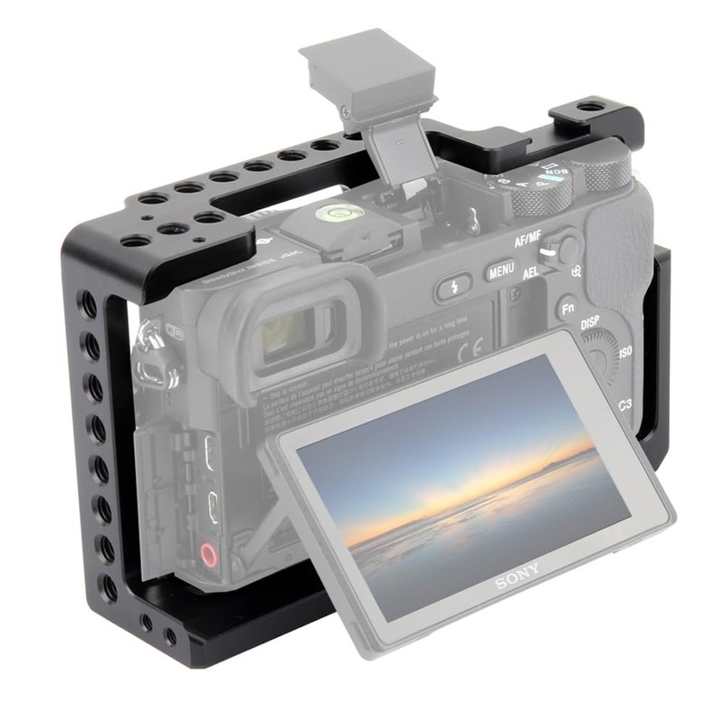 NICEYRIG Aluminum Camera Cage for Sony A6100 A6400 A6300 A6000