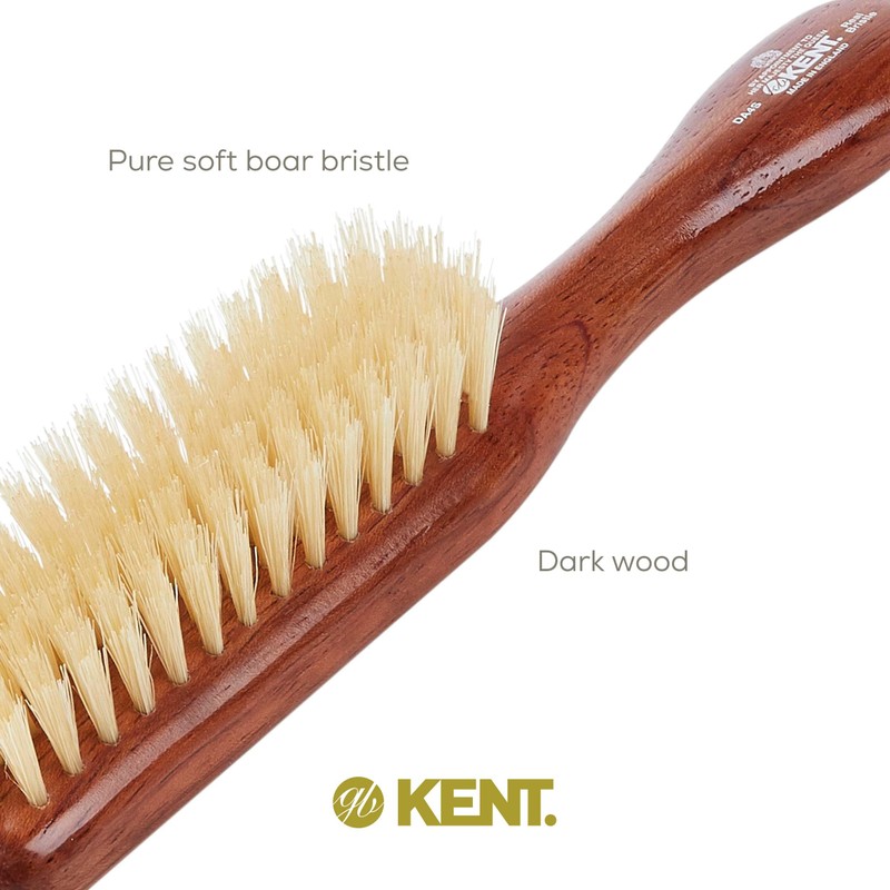 Kent DA4S Finest Women's Danta Wood, Soft White Bristle, Narrow