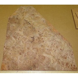 Carpathian Elm Burl Wood Veneer 13'' x 15" raw Veneer with no Backing AA Grade