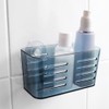 3X Box Sweden Bathroom Basket 15.5cm w/Suction Shower Bathroom Organiser