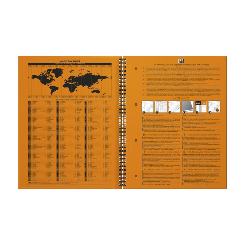 Oxford 100104036 - International Notebook, A4 +, lined, 80 sheets,
