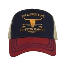 YELLOWSTONE CAP YELLOWSTONE DUTTON RANCH BASEBALL CAP - Color: KELLEY GREEN
