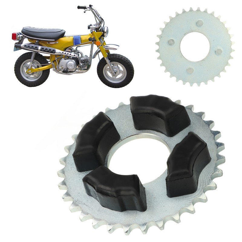 420 32T 50mm Rear Sprocket with Cushion Rubber Wheel Sprocket